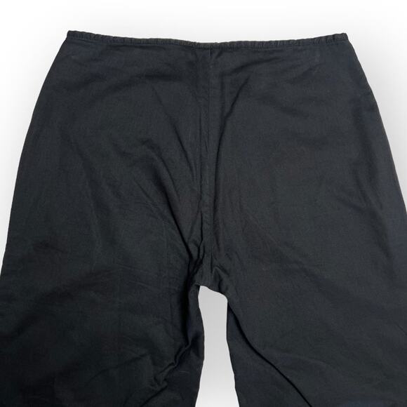 Jarbo Pima Cotton Double Layer Flare Pants SIZE 4 Peru 34 Black Wide Leg - Picture 8 of 10